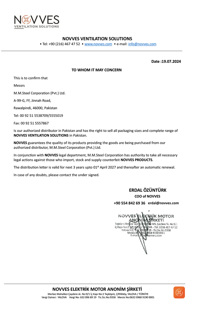 NOVVES Certification